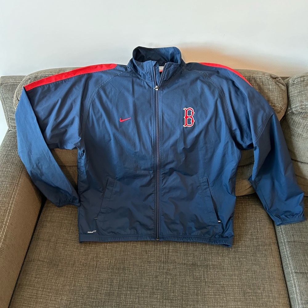 Nike Fitstorm MLB Baseball Boston Red Sox Zip Up Windbreaker Jacket Men’s Size M